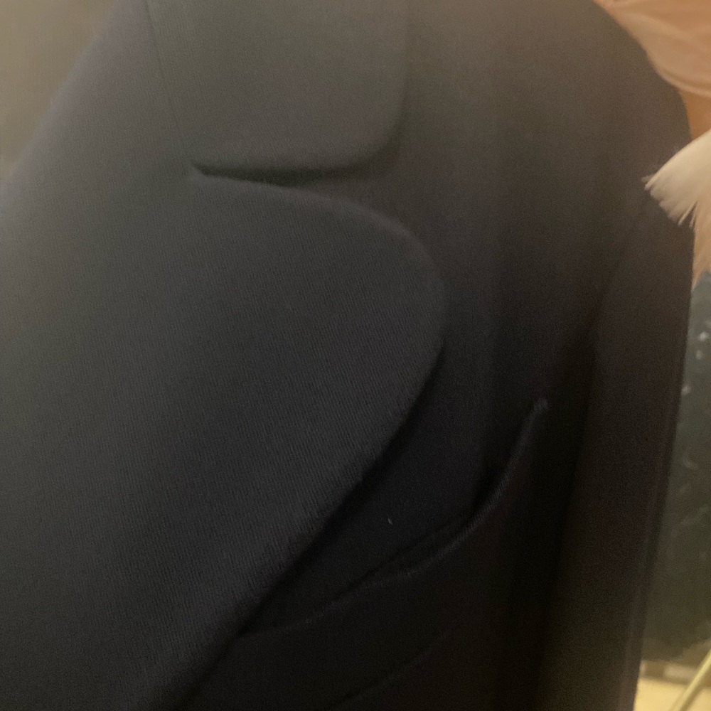 Vintage Chanel Boutique Navy Blue Double-Breasted CC Button Blazer - Picture 6 of 16
